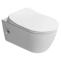 DURA Taharet Dusch WC inkl. Armatur + Sitz Toilette mit Bidet Funktion Spülrandlos